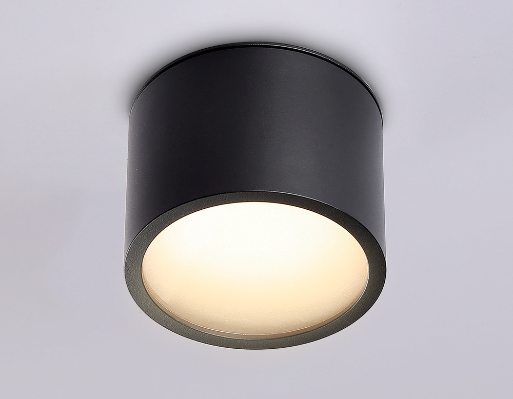 Светильник накладной TN6551 BK черный IP44 GX53 max 15W D82*60