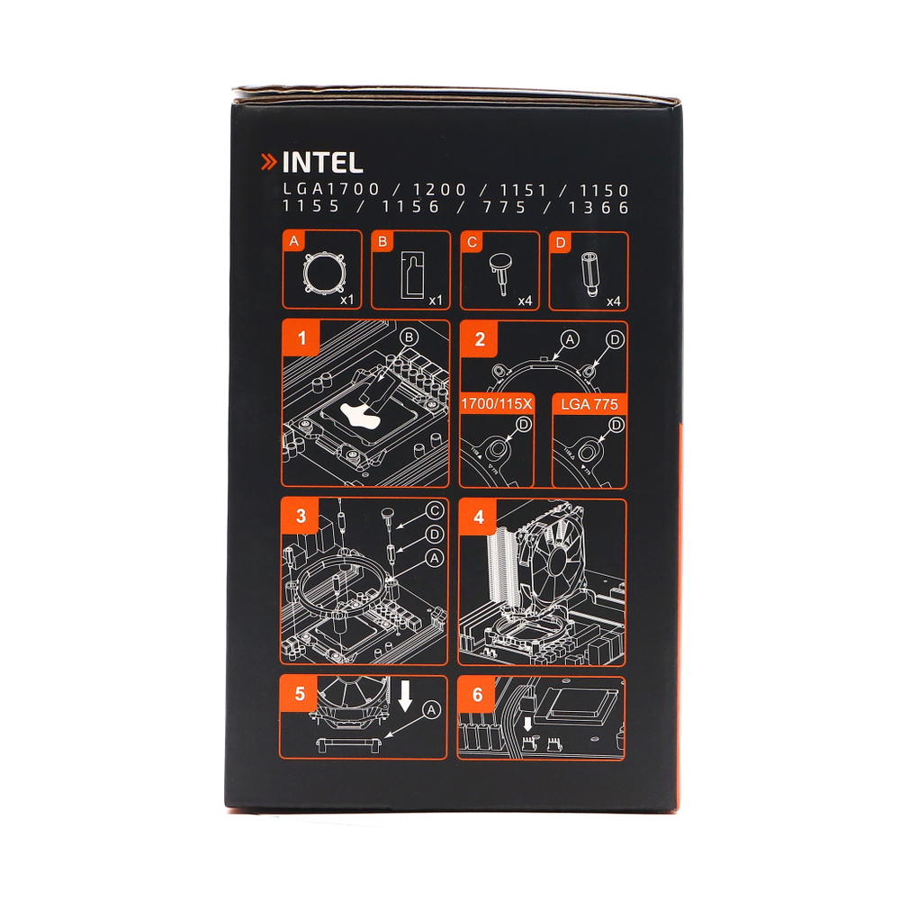 Кулер для процессора TESLA 1000RGB, 1х120мм, 800~1800rpm, 4-pin, Al+Cu, серебристый/RGB, 60CFM, 25дБ, 4-PIPE, TDP 170Вт, INTEL 1700/1200/115x/775/1366, AMD AM5/AM4/AM3(+)/AM2(+)/FM2(+)/FM1/754/940/939 (TSL-1000-RGB)