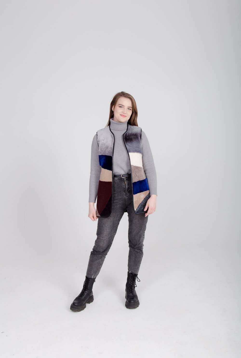 женский жилет из овчины