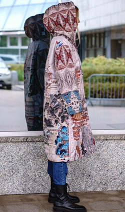 Двустороннее пальто-парка