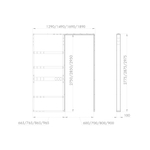 Пенал для скрытой раздвижной системы SLD.Comfort-PENAL caseta  900/2900