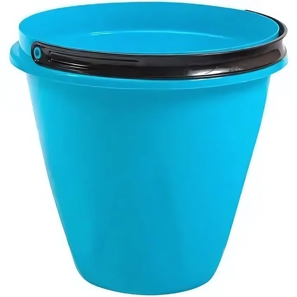 Ведро с крышкой Лайт 10л голубое