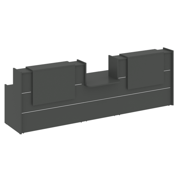 Onix Ресепшн O.R-K-19 Антрацит 3590*766*1187