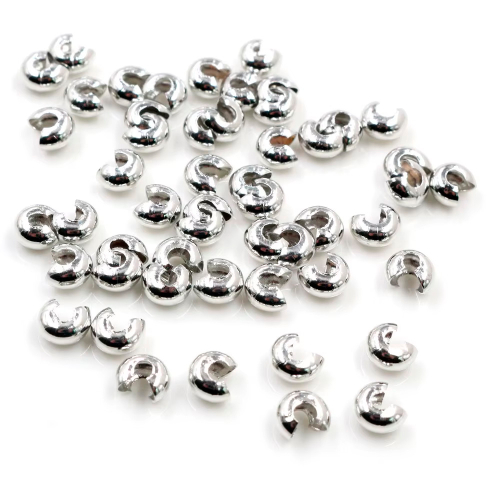 Укрывные бусины для маскировки кримпа 3/4/5 мм, Латунь