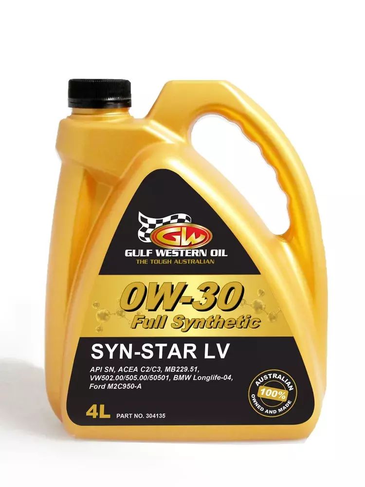 Масло моторное синтетическое GULF WESTERN  0W30 SYN-STAR LV FULL SYN 4л