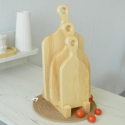 Набор деревянных разделочных досок, 3шт с подставкой