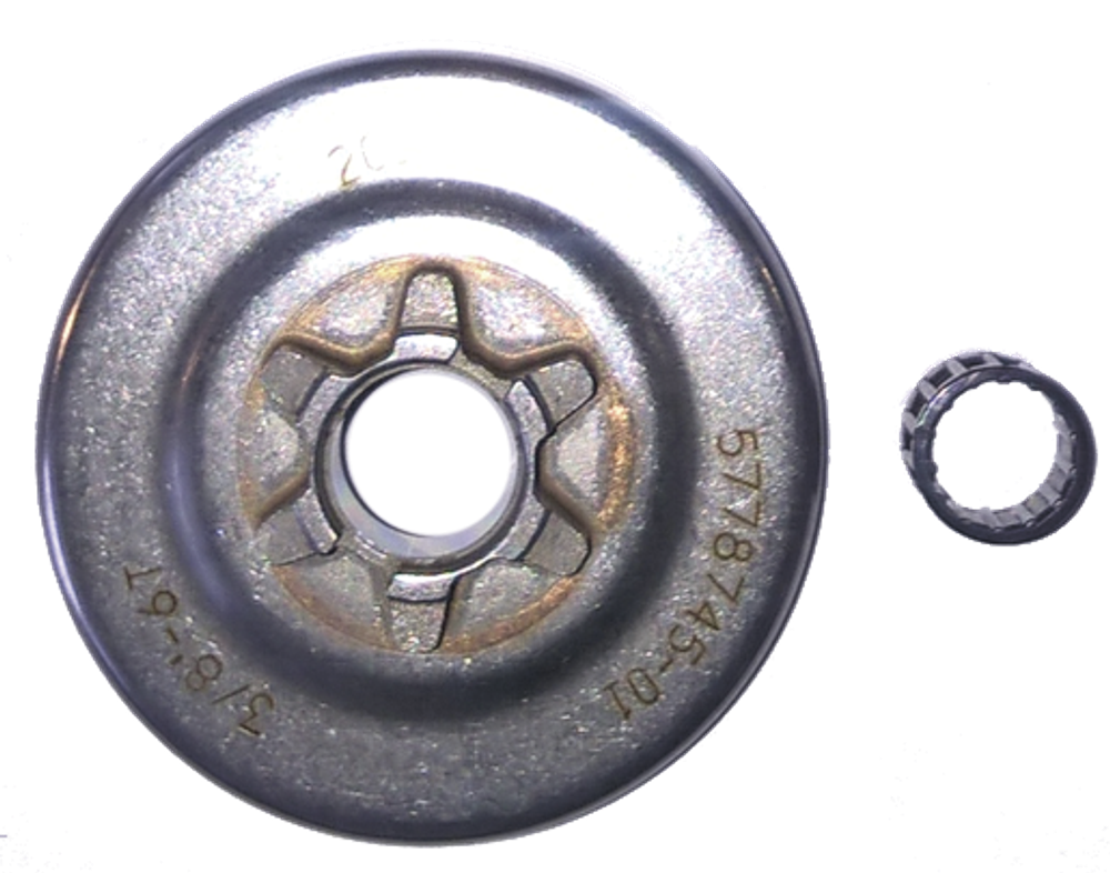 Корзина сцепления б/п Husqvarna 135/140 (3/8"Picco-6, 63/15-мм, цельная, подшипник) [AEZ]