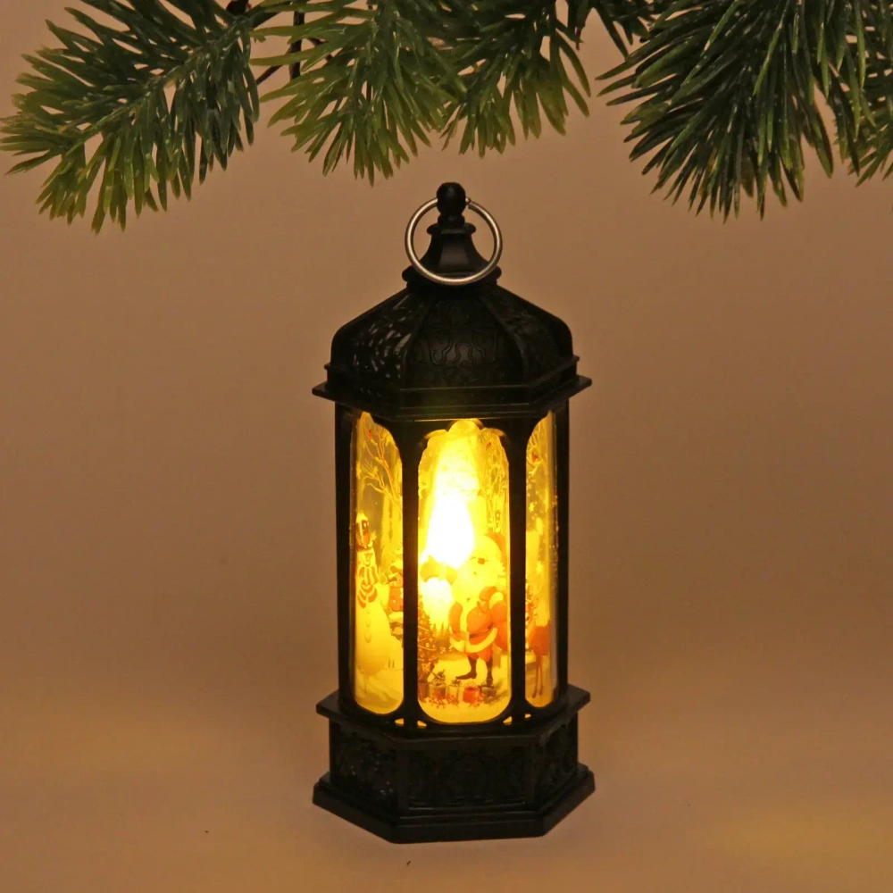 Сувенир с подсветкой «Лампа - Зимняя симфония» 5*6*13 см, Чёрный