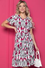 Платье "Малика" (бело-красное) П8832 LT Collection