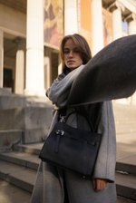 Шарф-палантин светло-серый меланж