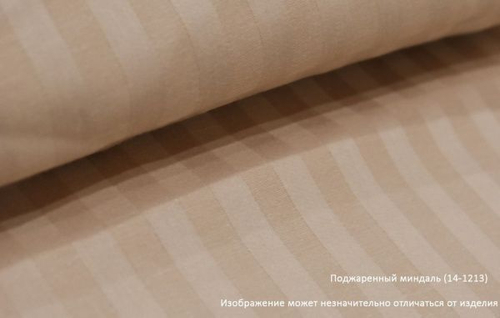 КПБ Сатин-страйп "Luxor" диз. № Полоса 1х1 Поджаренный миндаль (14-1213) (2,0-сп. с европростыней)