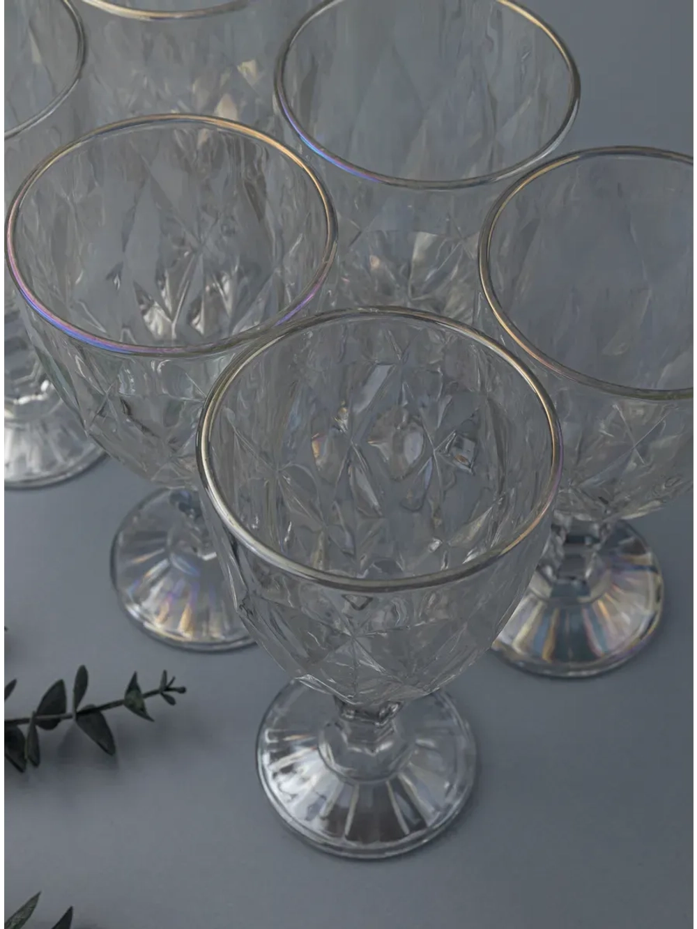 Набор фужеров для вина, 330 мл, 6 шт. перламутровый