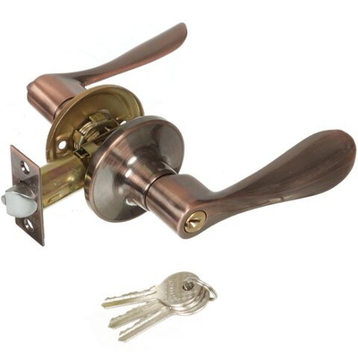 Защелка Trodos, ЗВ3-01, 204121, с ключ, медь