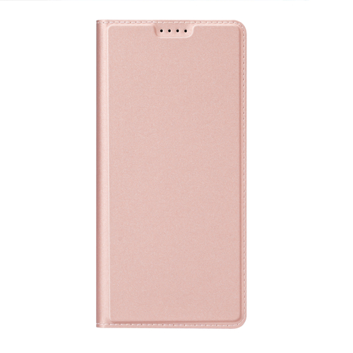 Чехол книжка из PU кожи розового цвета от Dux Ducis для Samsung Galaxy A17 5G, серия Skin Pro Series Case
