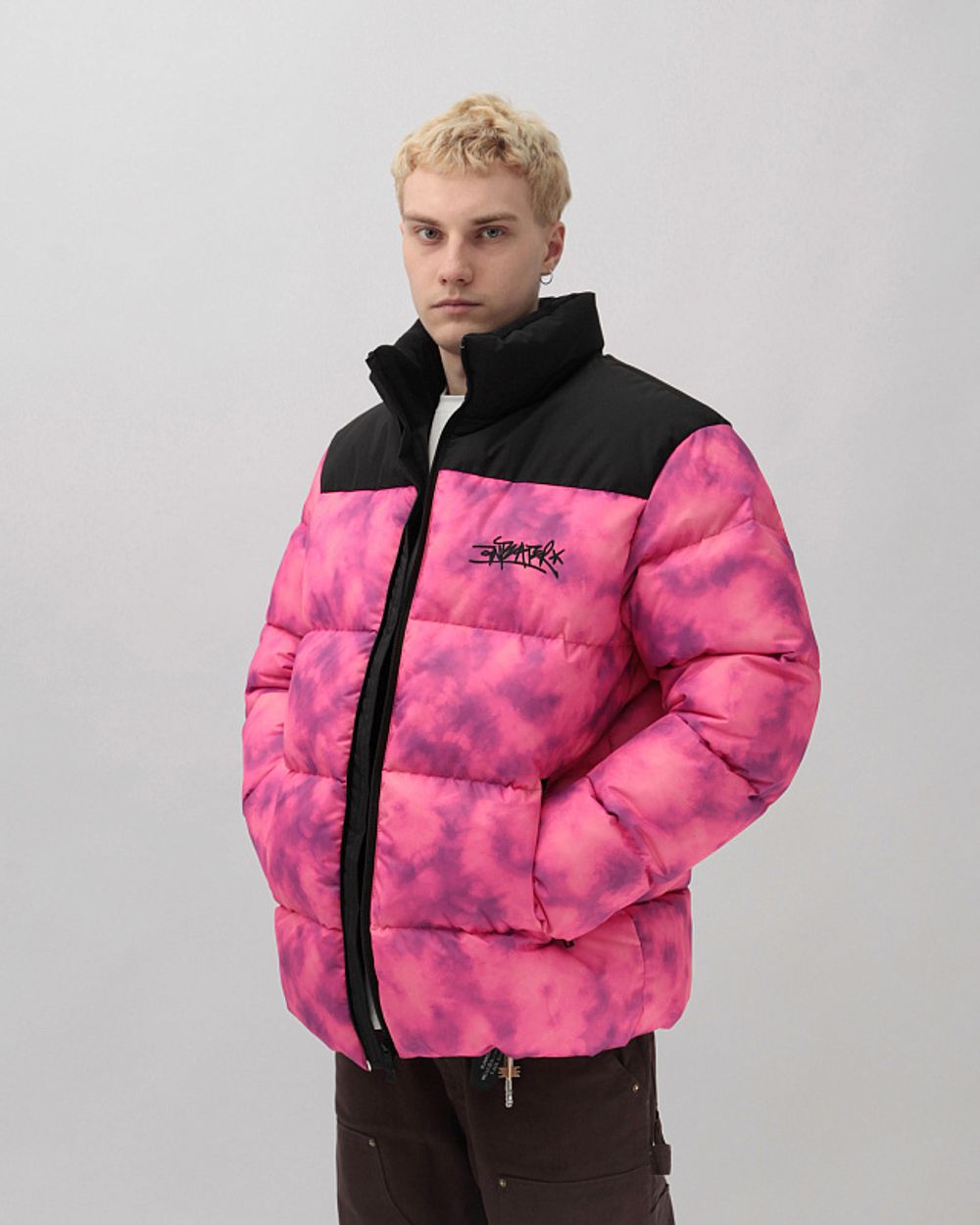 Пуховик Anteater Downjacket Tie Dye Bright Pink
