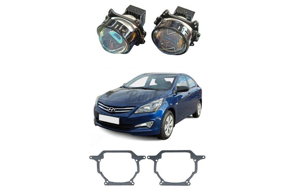 Комплект для замены штатных линз Hyundai Solaris 2014-2017