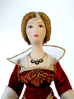 Кукла коллекционная Луиза Лотарингская, жена Генриха III