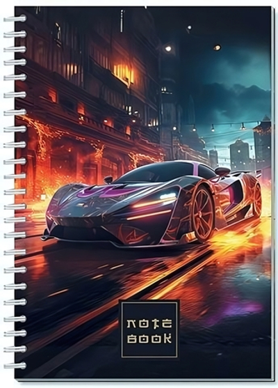 Записная книжка А5 60л. клетка "Суперавто" (Апплика)