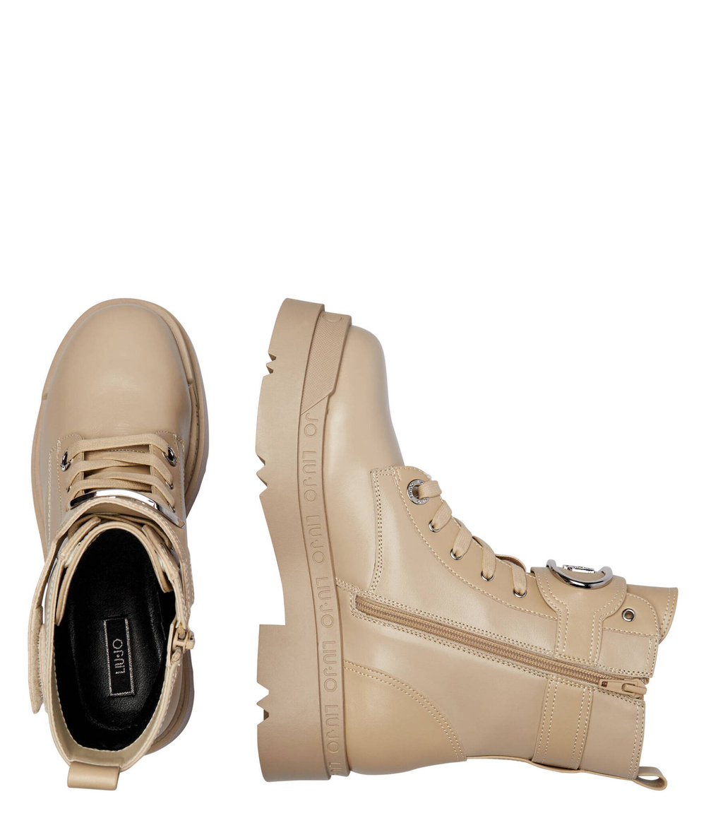 Кожаные ботильоны LOVE 57 Liu Jo - бежевый(SF4071 P0102)