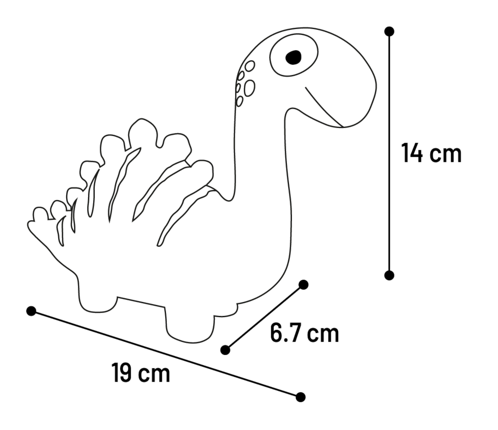 FLAMINGO Игрушка латексная для собак "Динозавр зеленый"