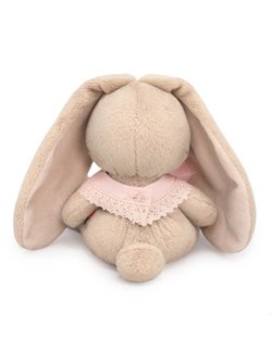 Мягкая игрушка Зайка Ми в слюнявчике с бубенчиком 15 см