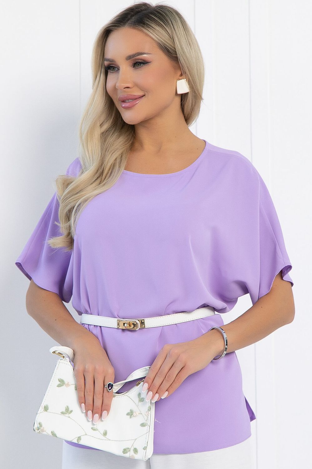 Блуза Морган НЬЮ (сиреневая) Б12978-16М LT Collection