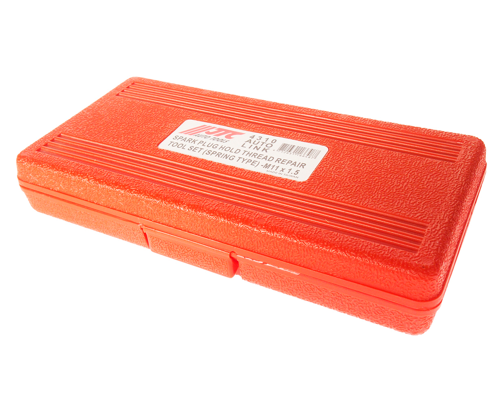 Набор инструментов для восстановления резьбы свечей зажигания (пружинная вставка М11х1.5) 5шт. JTC