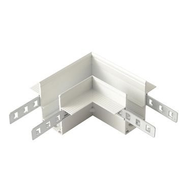 Соединитель для магнитного встраиваемого шинопровода для ГКЛ 12,5 мм угловой CLT 0.223 11 WH белый Space Crystal Lux