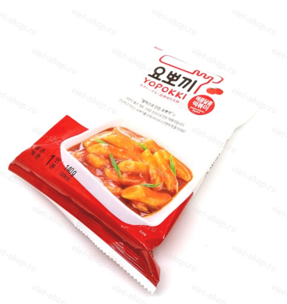 Рисовые клецки с остро-сладким соусом, Корея, 140 гр.