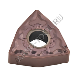 Пластина твердосплавная ISO WNMG080408-MJ APM425L AHNO по жаропроч. и нерж.стали, получистовая