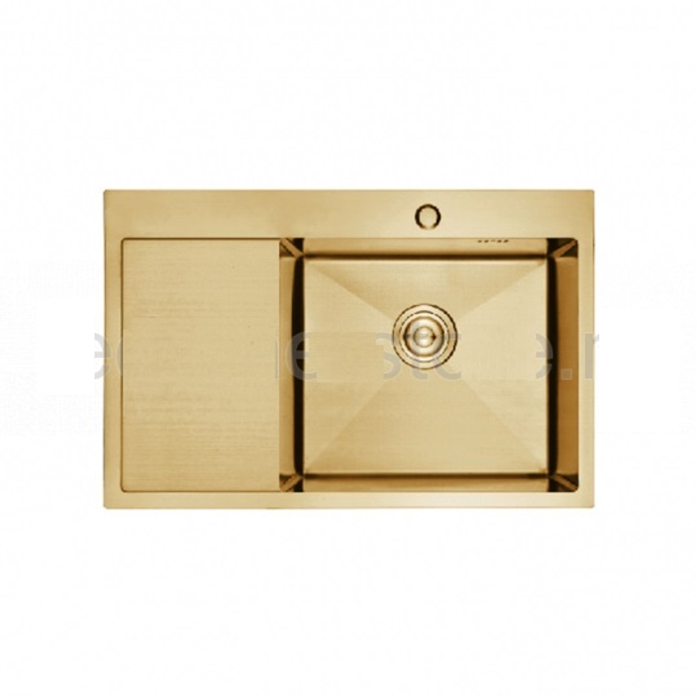 Кухонная мойка премиум GERHANS K37851G-R  PVD бронзовый