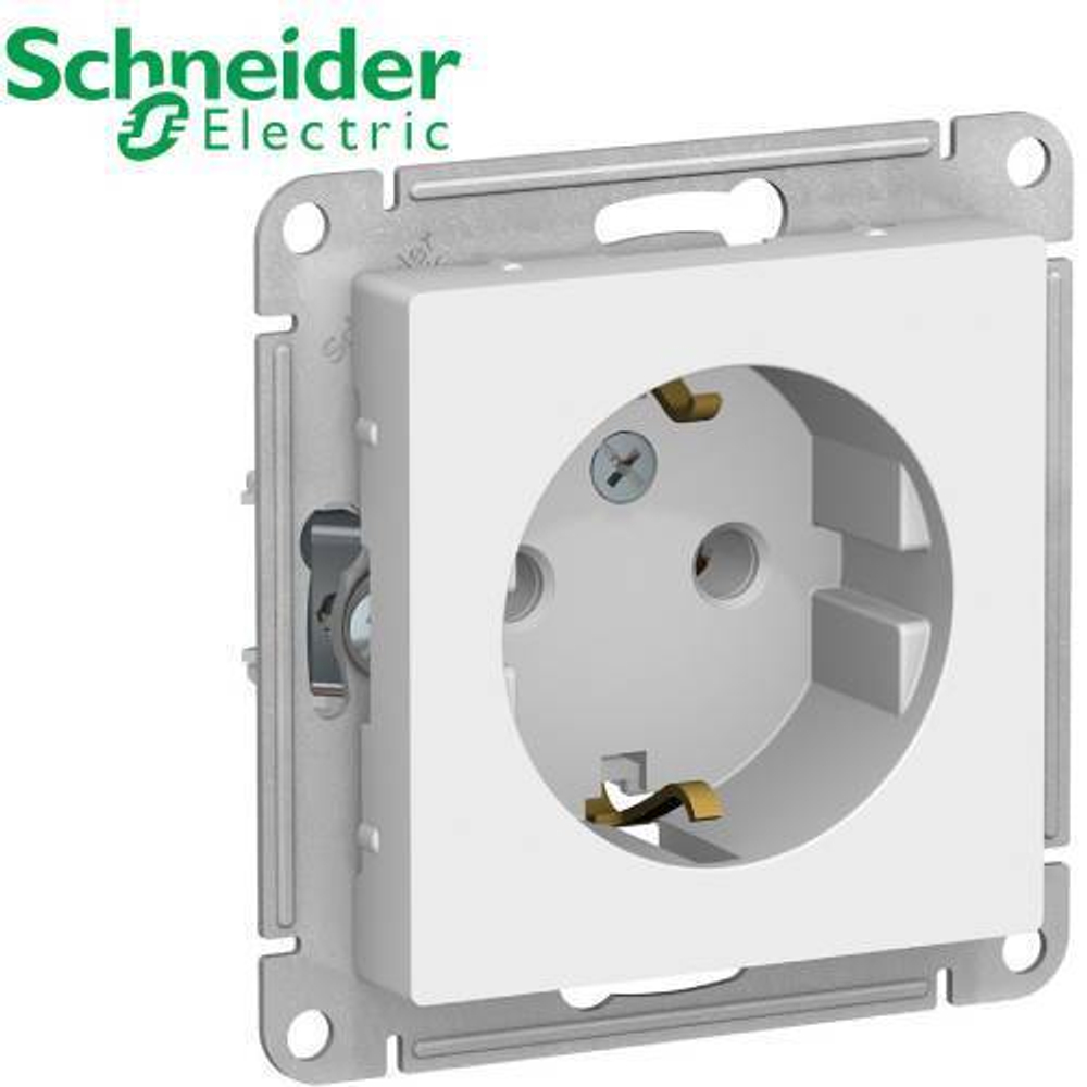 Розетка с/з (белый) AtlasDesign Schneider ATN000143