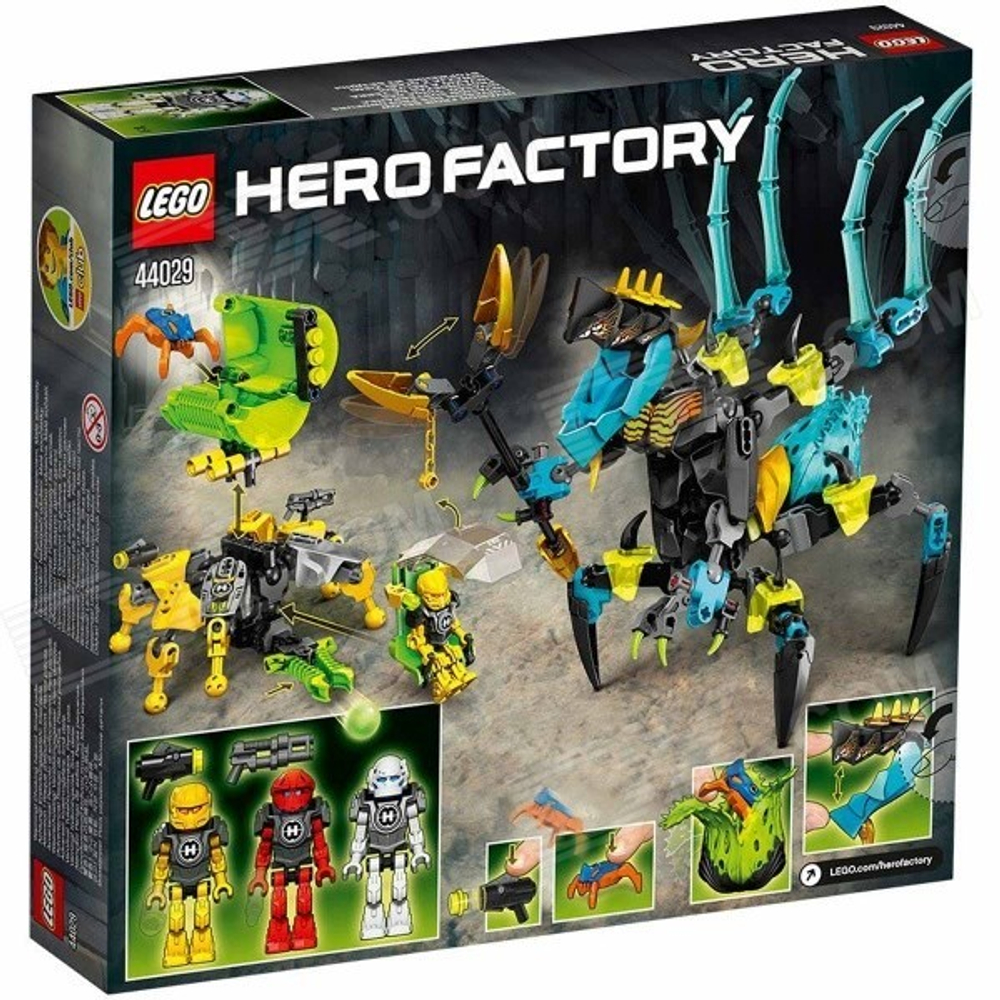 LEGO Hero Factory: Королева Монстров против Фурно, Эво и Стормера 44029 — QUEEN Beast vs. FURNO, EVO & STORMER — Лего Фабрика Героев