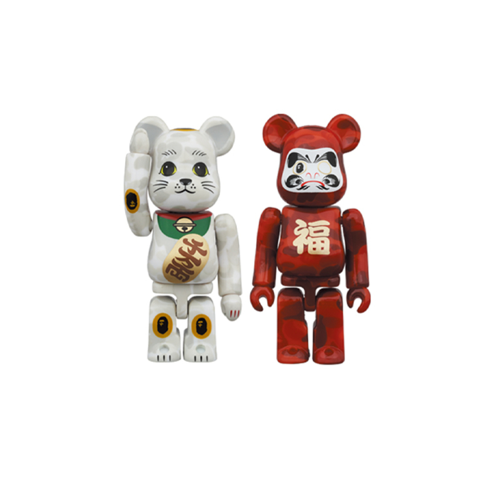 Дизайнерские игрушки BAPE x BE@RBRICK + 100%+100%/400%+400%, 1274934-601820537