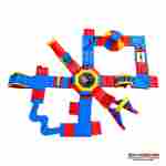 Большой надувной аквапарк на воде «Морской титан» 30×25×5 м