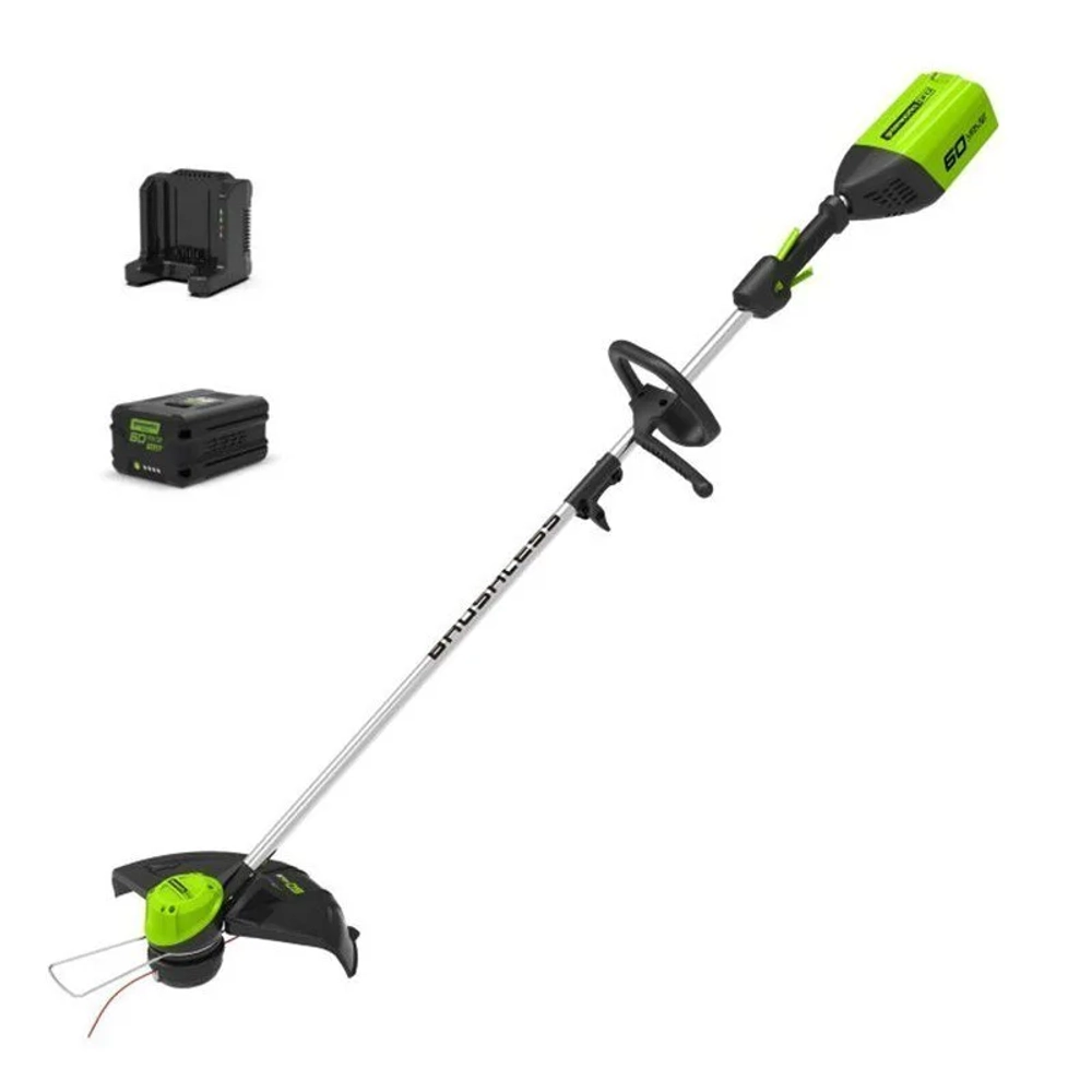 Триммер аккумуляторный Greenworks GD60LTK4 60В (1 x 4 Ач, ЗУ) захват 400 мм, 3.6 кг, 2103207UB