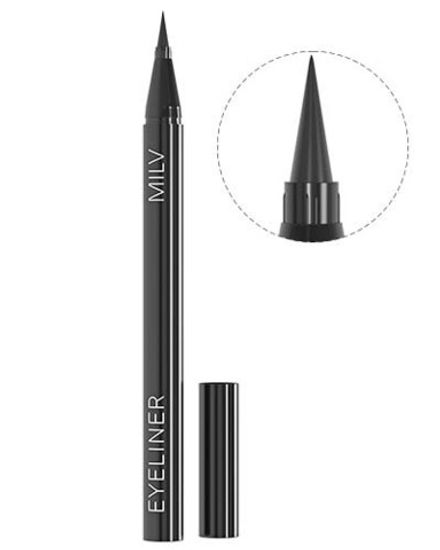 Milv Подводка для ресниц ультрачёрная Тон 01, аппликатор фломастер, 1 мл