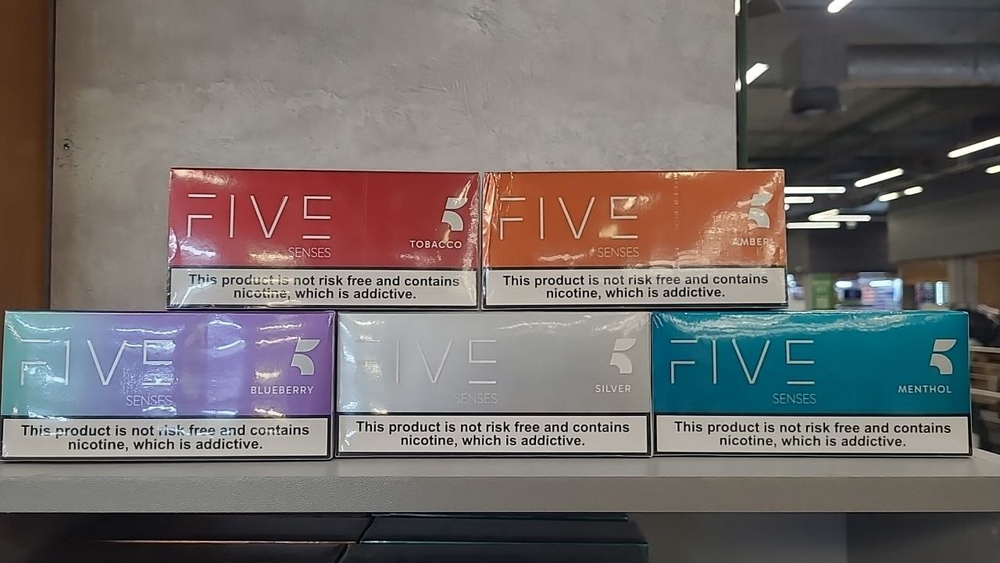 Стики Five senses Menthol - табак с ментолом (блок - 10 пачек)