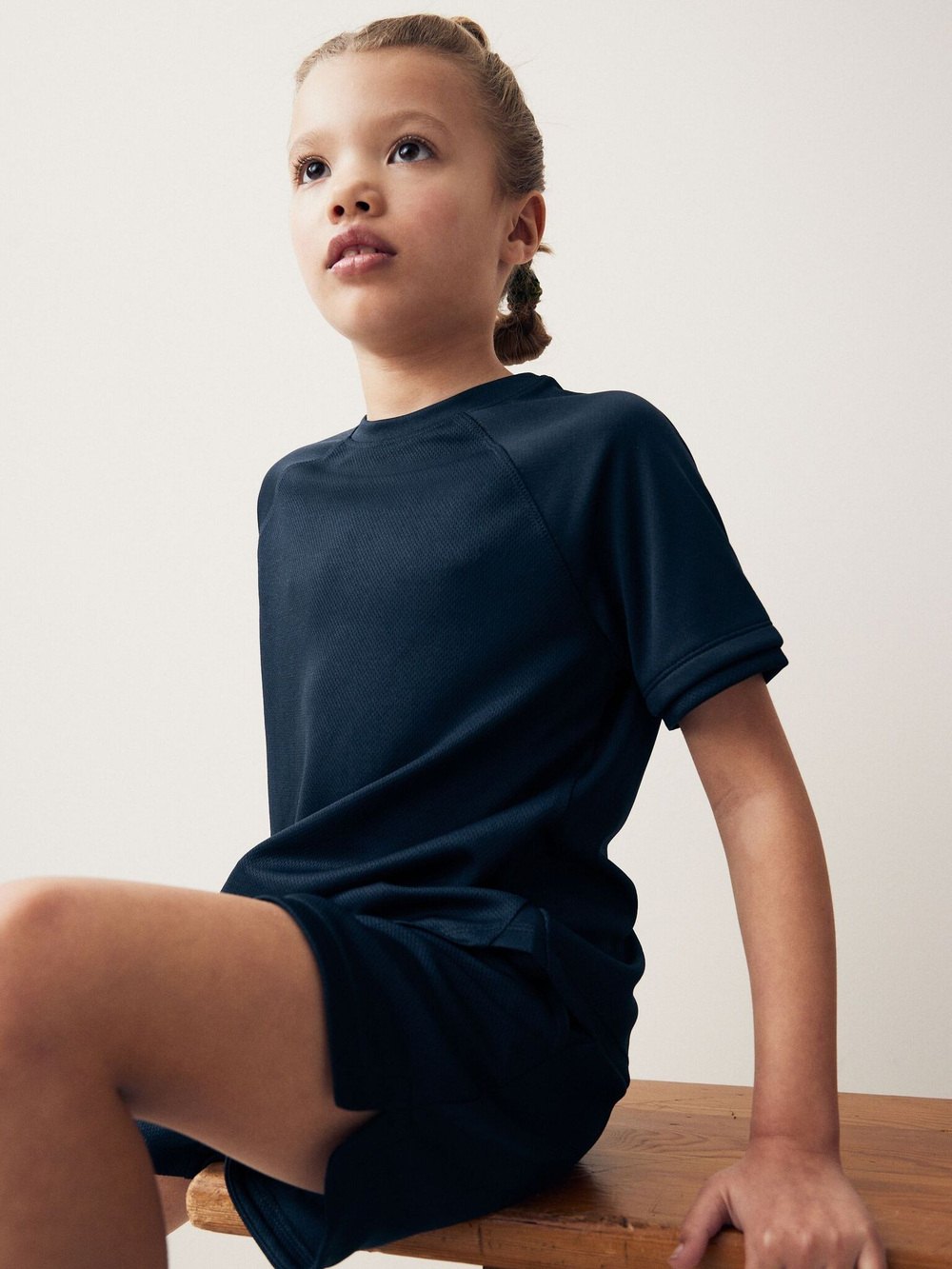 Футболка спортивная для девочки Next Q90-075, Темно-синий