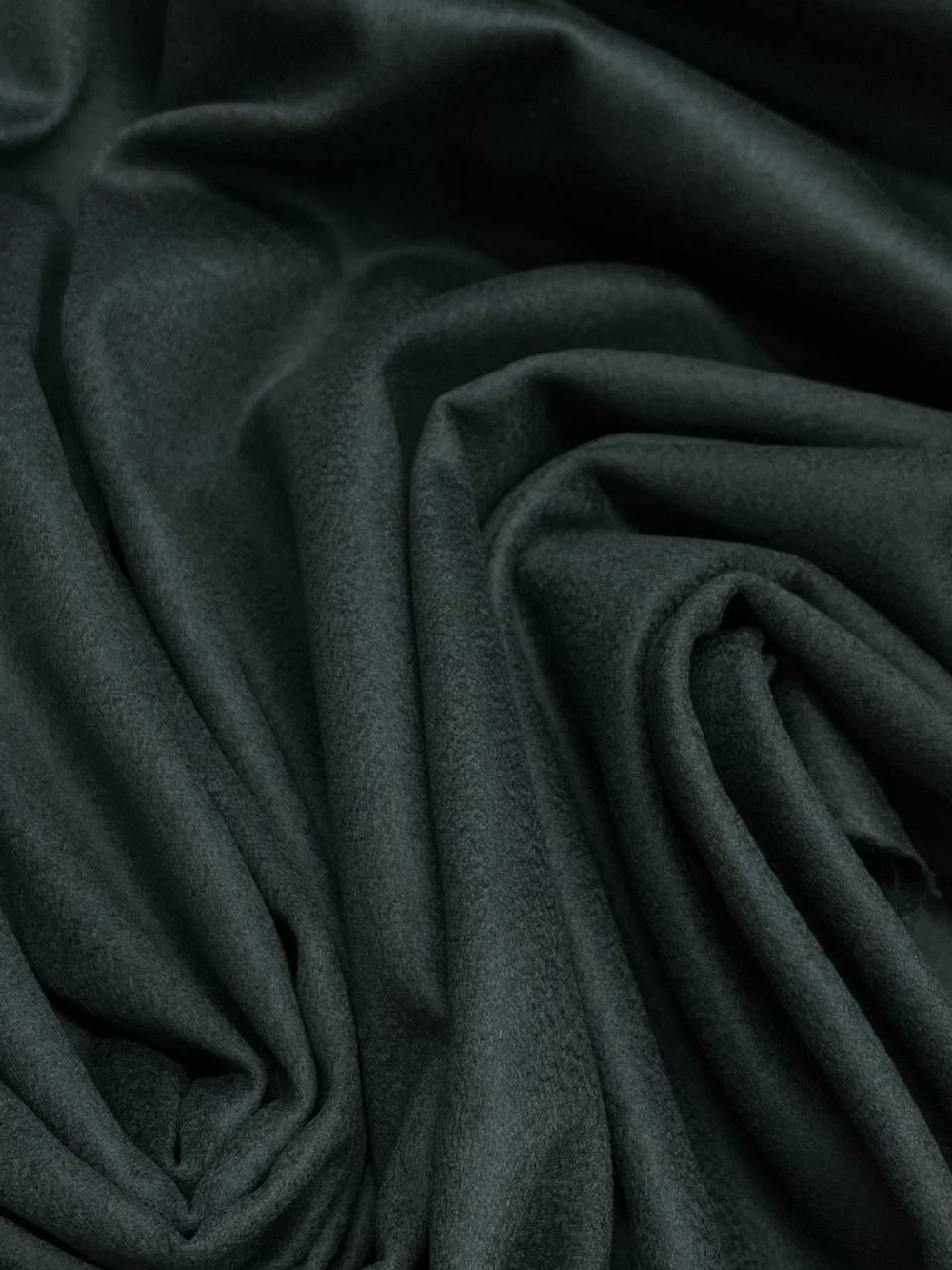 Кашемир костюмный темно-изумрудный