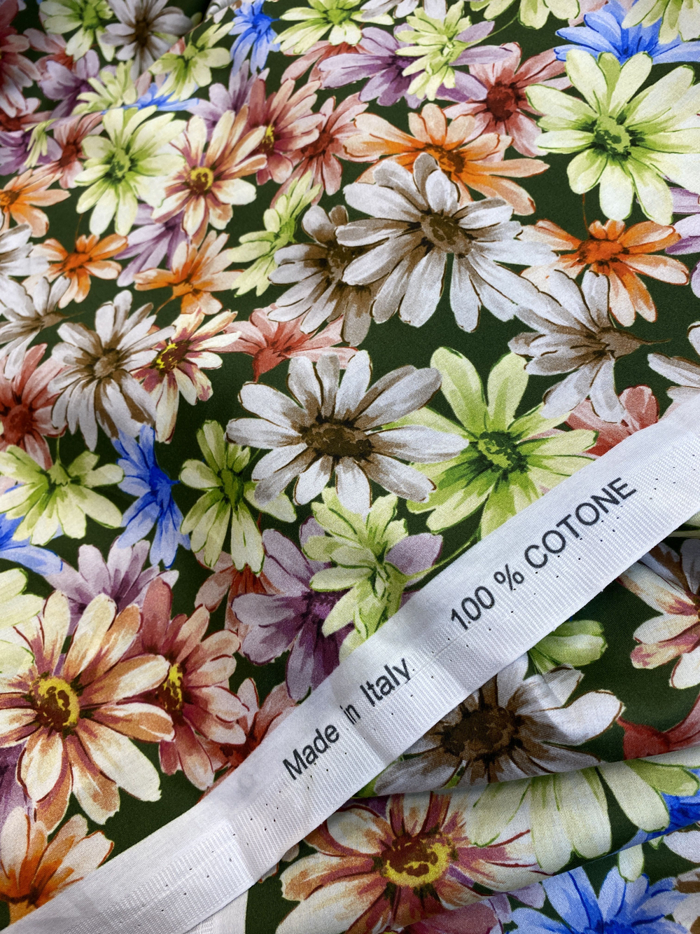 Ткань хлопок/шелк 100%-хлопок (Италия) ш-150см 1м