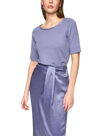 Marc Cain Футболка с шелковой отделкой горловины