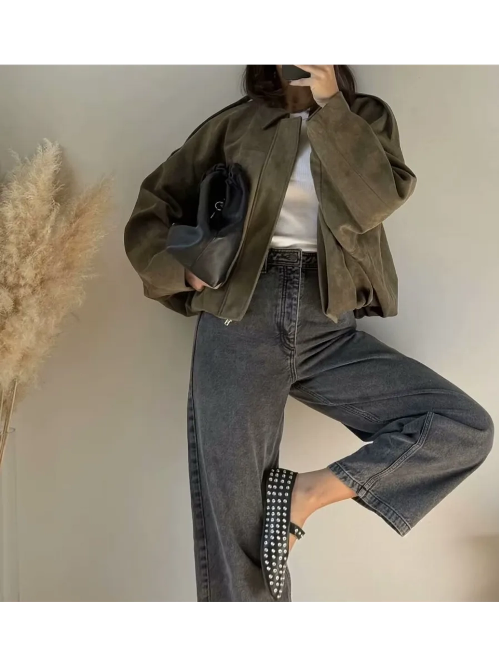 Куртка-бомбер оверсайз