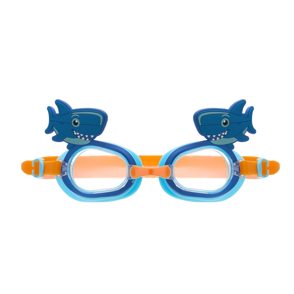 Очки детские для плав.TORRES Fun Kids, SW-32524BL, прозрач.линзы,синяя оправа, широкий рег.ремешок