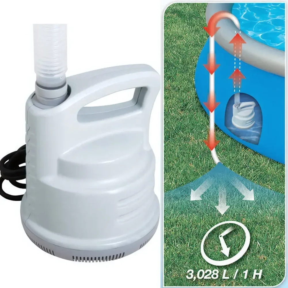 Дренажный насос 3028 л/ч для бассейнов (шланг 5м/32мм) Bestway (58230)