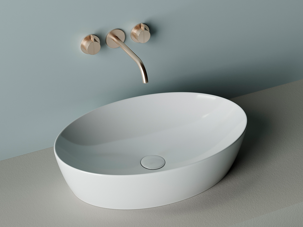 Умывальник чаша накладная овальная Element 610x410x150мм