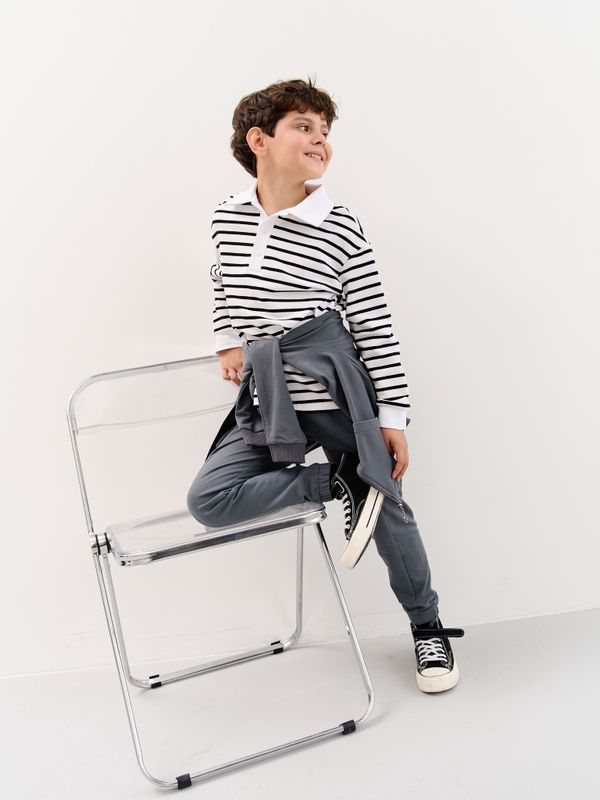 Свитшот поло облегченный 