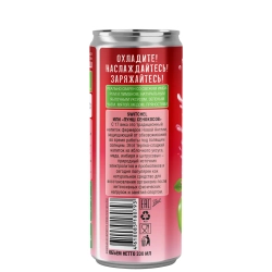 28SEEDS Real SWITCHEL PUNCH (Свитчель пунш) 330 мл — задняя сторона банки с описанием напитка и маркировкой