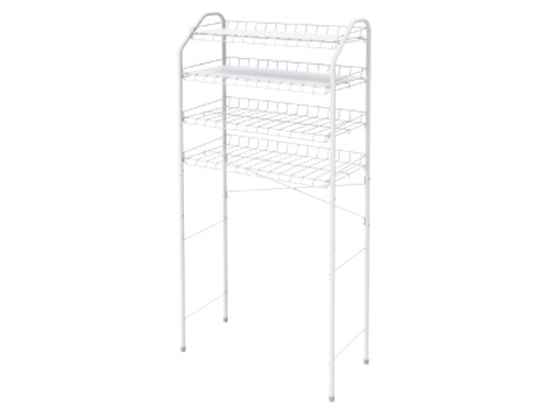 Стеллаж в ванную комнату 4-х ярусный 660х280х1500мм белый