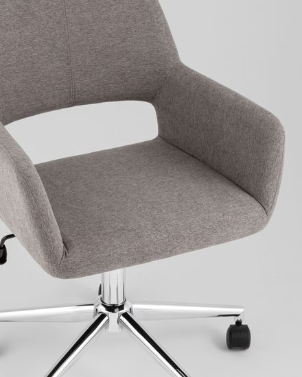 Стул офисный ROSS рогожка темно-серый